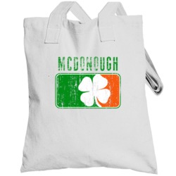 Mcdonough Distressed St Patricks Day Last Name Totebag