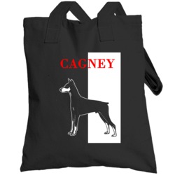 Cagney Doberman Scarface Black Best Friend  Lover Totebag