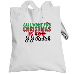 Jj Redick All I Want For Christmas Los Angeles La Basketball Totebag