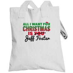 Jeff Foster All I Want For Christmas Indiana Basketball Totebag