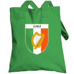 Ford Irish Surname Ireland Crest Pride Totebag