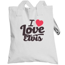 Elvis I Love Boyfriend Girlfriend First Name Cool Valentines Totebag