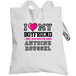Love My Boyfriend Antoine Roussel Dallas Hockey Player Fan Totebag