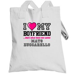 Love My Boyfriend Mats Zuccarello New York Hockey Player Fan Totebag