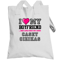 Love My Boyfriend Casey Cizikas New York Hockey Player Fan Totebag