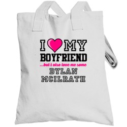 Love My Boyfriend Dylan Mcilrath New York Hockey Player Fan Totebag