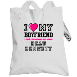 Love My Boyfriend Beau Bennett Pittsburgh Hockey Player Fan Totebag