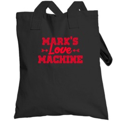 Mark Love Machine Funny First Name Valentine Gift Totebag