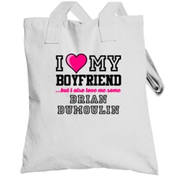 Love My Boyfriend Brian Dumoulin Pittsburgh Hockey Player Fan Totebag