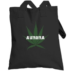 Aurora Ontario Marijuana Weed Leaf Cool City Totebag
