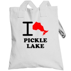 I Love Pickle Lake Ontario Heart Province Cool City Totebag