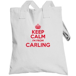 Keep Calm I'm From Carling Ontario Funny City Totebag