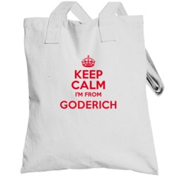 Keep Calm I'm From Goderich Ontario Funny City Totebag