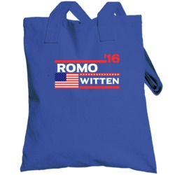 Romo Witten Dallas For President 2016 Football Election Parody Totebag