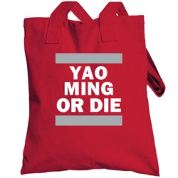 Yao Ming Or Die Houston Basketball Player Funny Sports Fan Totebag