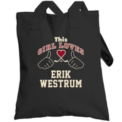 This Girl Loves Erik Westrum Arizona Hockey Fan Sports Totebag