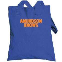 Lou Amundson Knows New York Basketball Player Funny Sports Fan Totebag