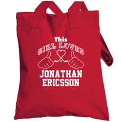 This Girl Loves Jonathan Ericsson Detroit Hockey Fan Sports Totebag