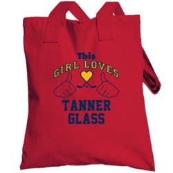 This Girl Loves Tanner Glass Florida Hockey Fan Sports Totebag