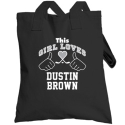 This Girl Loves Dustin Brown Los Angeles Hockey Fan Sports Totebag