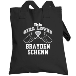 This Girl Loves Brayden Schenn Los Angeles Hockey Fan Sports Totebag