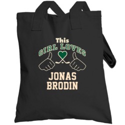This Girl Loves Jonas Brodin Minnesota Hockey Fan Sports Totebag