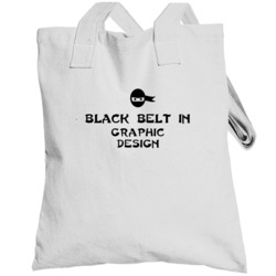 Black Belt In Graphic Design School Subject Totebag