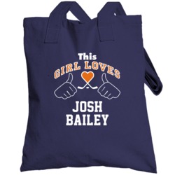 This Girl Loves Josh Bailey New York Hockey Fan Sports Totebag