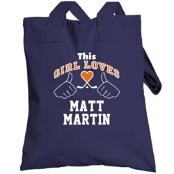 This Girl Loves Matt Martin New York Hockey Fan Sports Totebag