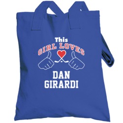 This Girl Loves Dan Girardi New York Hockey Fan Sports Totebag