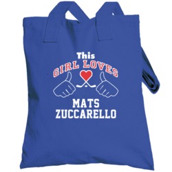 This Girl Loves Mats Zuccarello New York Hockey Fan Sports Totebag