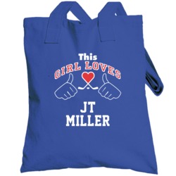 This Girl Loves Jt Miller New York Hockey Fan Sports Totebag