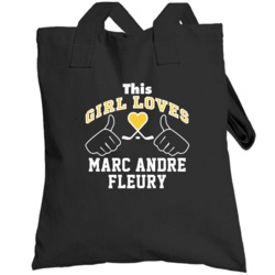This Girl Loves Marc Andre Fleury Pittsburgh Hockey Fan Sports Totebag