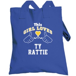This Girl Loves Ty Rattie St Louis Hockey Fan Sports Totebag