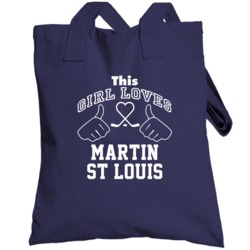 This Girl Loves Martin St Louis Tampa Bay Hockey Fan Sports Totebag