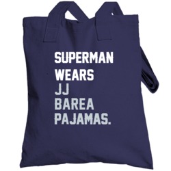 Superman Wears Jj Barea Pajamas Dallas Basketball Player Cool Fan Tote