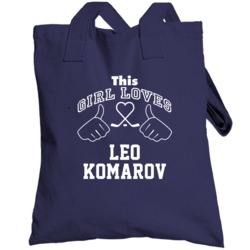 This Girl Loves Leo Komarov Toronto Hockey Fan Sports Totebag