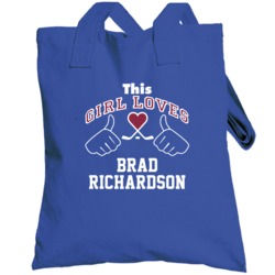 This Girl Loves Brad Richardson Colorado Hockey Fan Sports Totebag