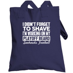 Seahawks Football Playoff Beard Funny Trending Sports Team Totebag