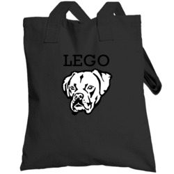 Lego Boxer Big Head Pet Best Friend  Lover Totebag