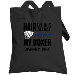 Sweet Pea Boxer Hair On Shirt Provided By  Funny Totebag