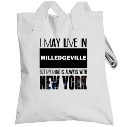 Live In Milledgeville Georgia Mind In New York City Pride Totebag