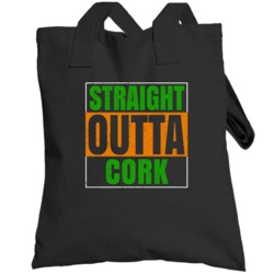 Cork Town City Irish Ireland St Patrick's Day Straight Outta Compton T