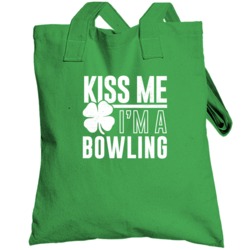 Bowling Kiss Me Im Irish Parody Custom Last Name St Patricks Day Toteb