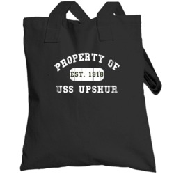 Property Of Uss Upshur Established 1918 Us Navy Totebag