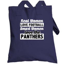 Real Smart Women Love Carolina Football Sports Fan Totebag