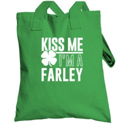Farley Kiss Me Im Irish Parody Custom Last Name St Patricks Day Toteba