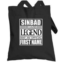 Sinbad Because Legend Official First Name Funny Totebag
