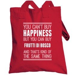Cant Buy Happiness But You Can Buy Frutti Di Bosco Funny Food Fan Tote