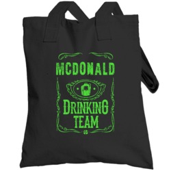 Mcdonald Irish Drinking Team Whiskey Beer Custom Last Name St Patricks
